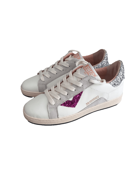 2B12 Sneaker Suprime glitter lacci - Ricco Junior Calzature