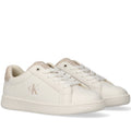 Sneakers basse Calvin Klein bambino allacciate bianche con logo