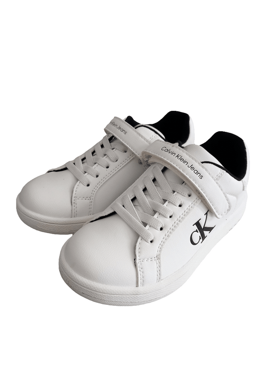 Calvin Klein sneaker bassa lacci/velcro - Ricco Junior Calzature