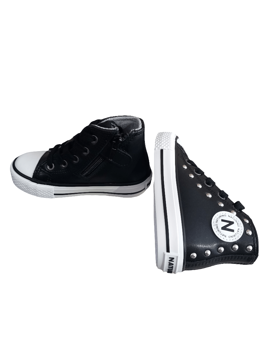 Naturino Sneaker Ylfas. Calf/Studs - Ricco Junior Calzature