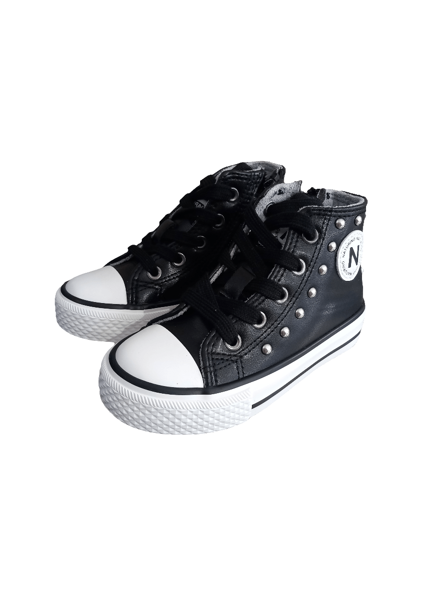 Naturino Sneaker Ylfas. Calf/Studs - Ricco Junior Calzature