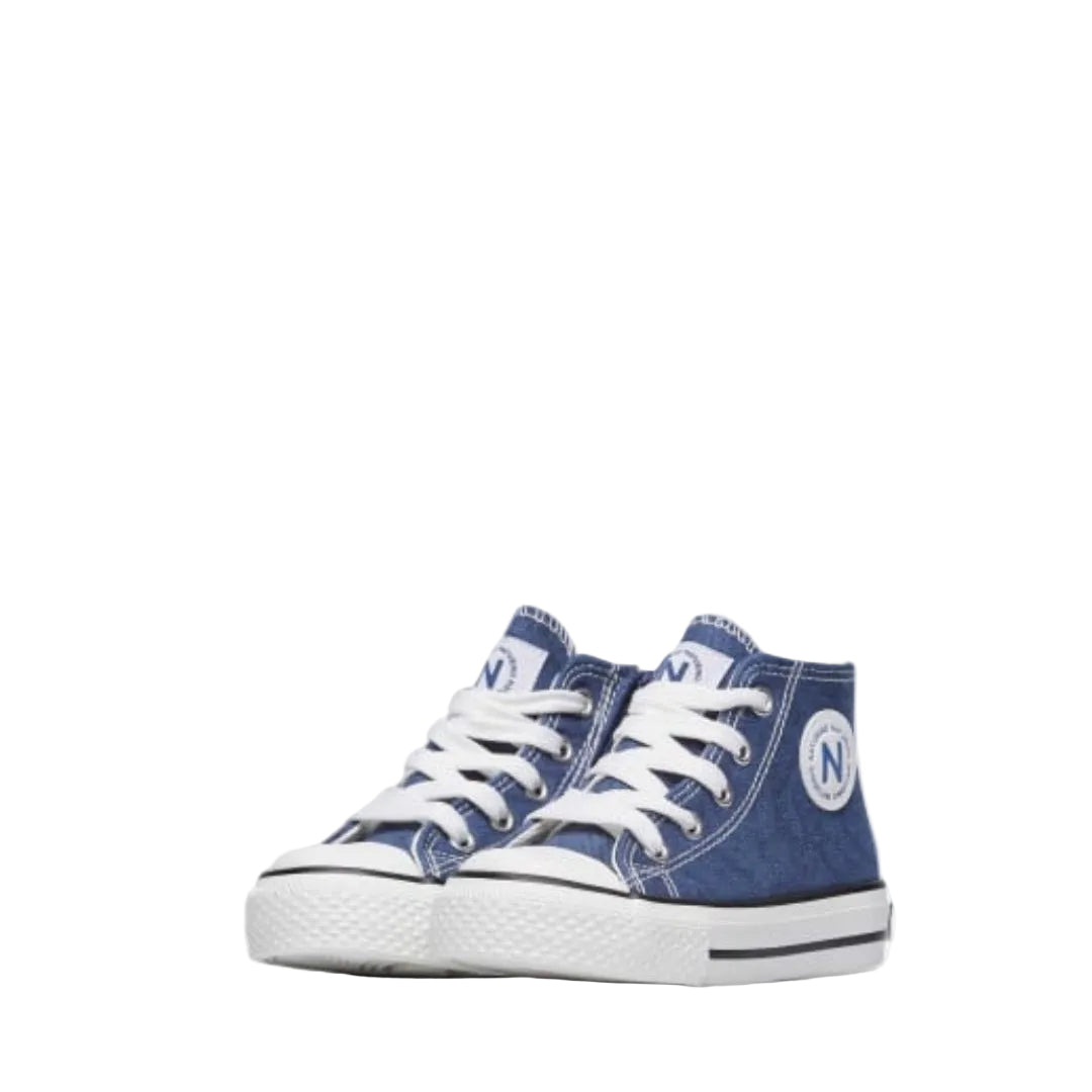 Naturino Ylfas sneaker alta in tela bambini – vista frontale