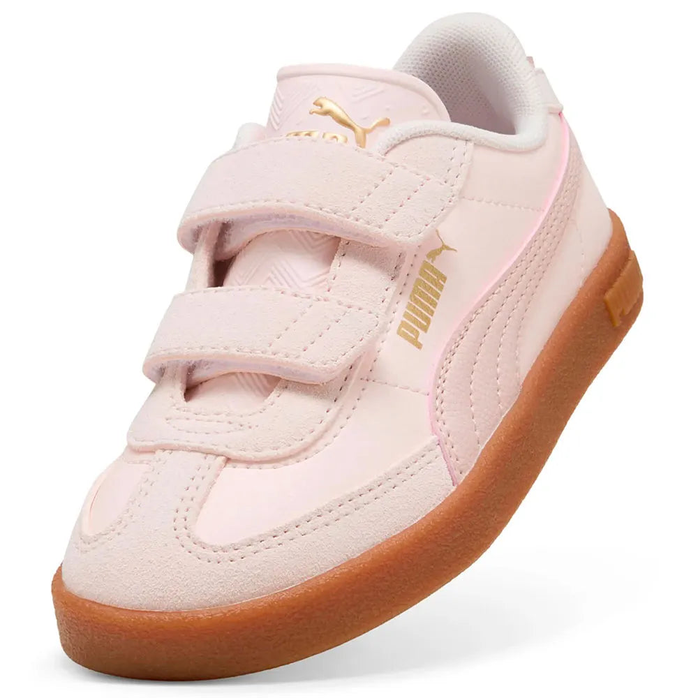 Puma Club II Era sneaker bambina rosa dettaglio chiusura 
