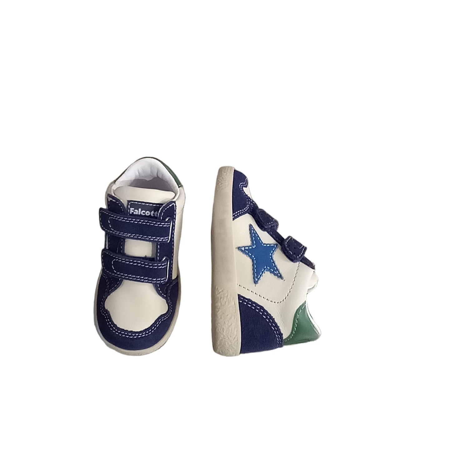 Falcotto Alnoite High calzature bambino - dettaglio laterale con logo e finiture premium
