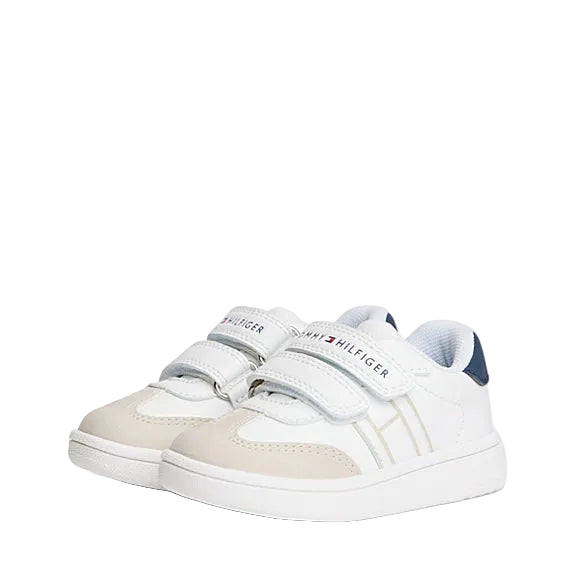 Tommy Hilfiger sneaker bassa velcro bambino - vista frontale