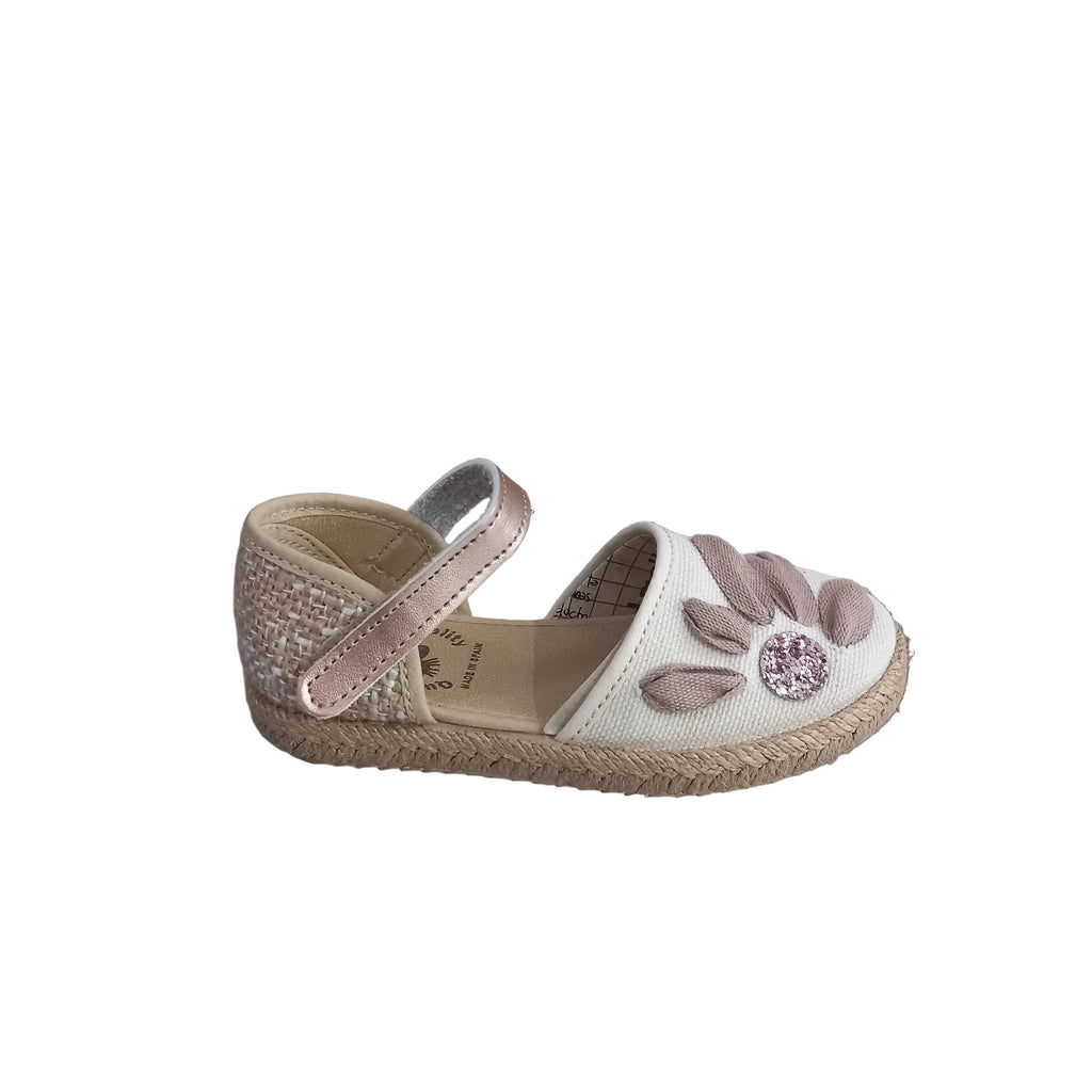 Espadrillas Vul-ladi bambina tela leggera chiusura velcro – dettaglio laterale
