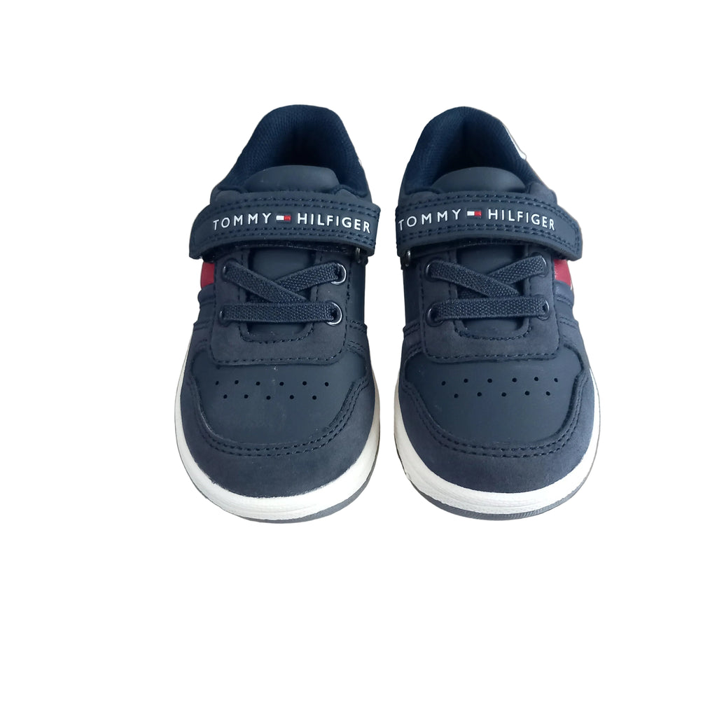 Sneaker Tommy Hilfiger Flaglow Cut - dettaglio chiusura mista lacci e velcro