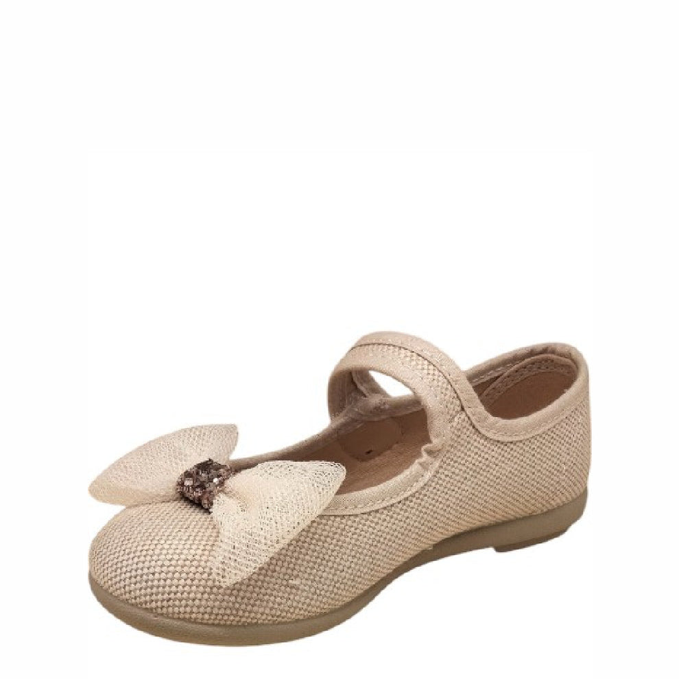 Scarpe ballerine bambina Vul-ladi con fiocco decorativo – vista dall'alto