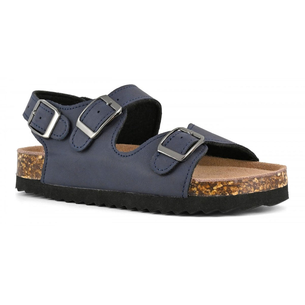 Colors of California sandalo velcro bambino blu navy doppia fascia 