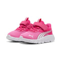 Sneaker Puma FlexFocus Modern bambina vista laterale bianca e rosa