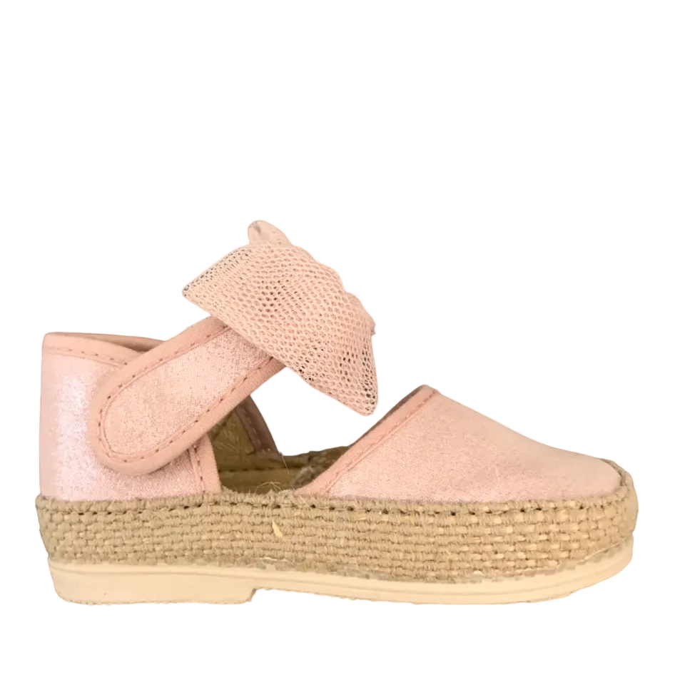 Espadrillas bambina Vul-ladi fiocco tulle – dettaglio laterale