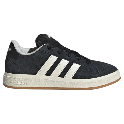 Sneaker Adidas Originals Grand Court Laccio bambino nere con strisce bianche 