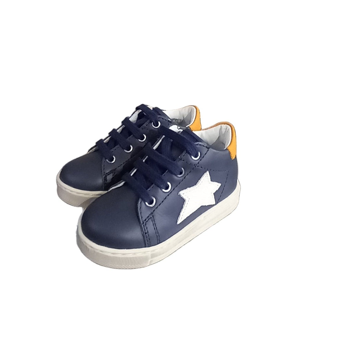  passi
Scarpe primi passi Falcotto Sasha in pelle blu con lacci - vista laterale
