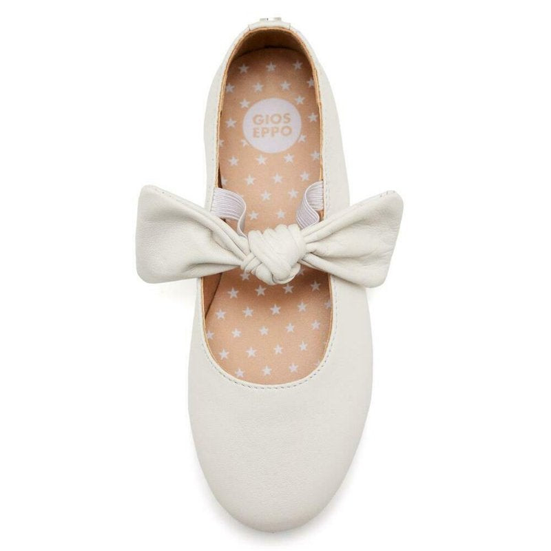 Dettaglio ballerine Gioseppo Errol per bambina con fiocco decorativo