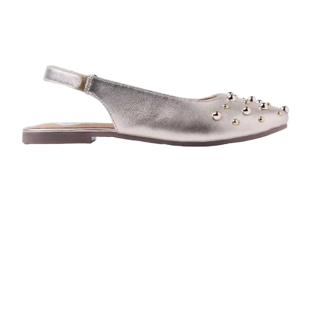 Vista laterale ballerine Gioseppo Namanye bambina con borchie