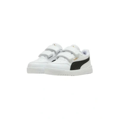 Sneakers Puma Shuffle Downtown Lo bambino bianche e nere vista laterale