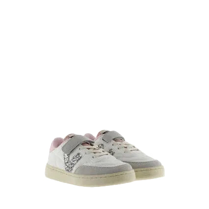 Sneaker Victoria Oslo effetto pelle e glitter bambina – vista frontale