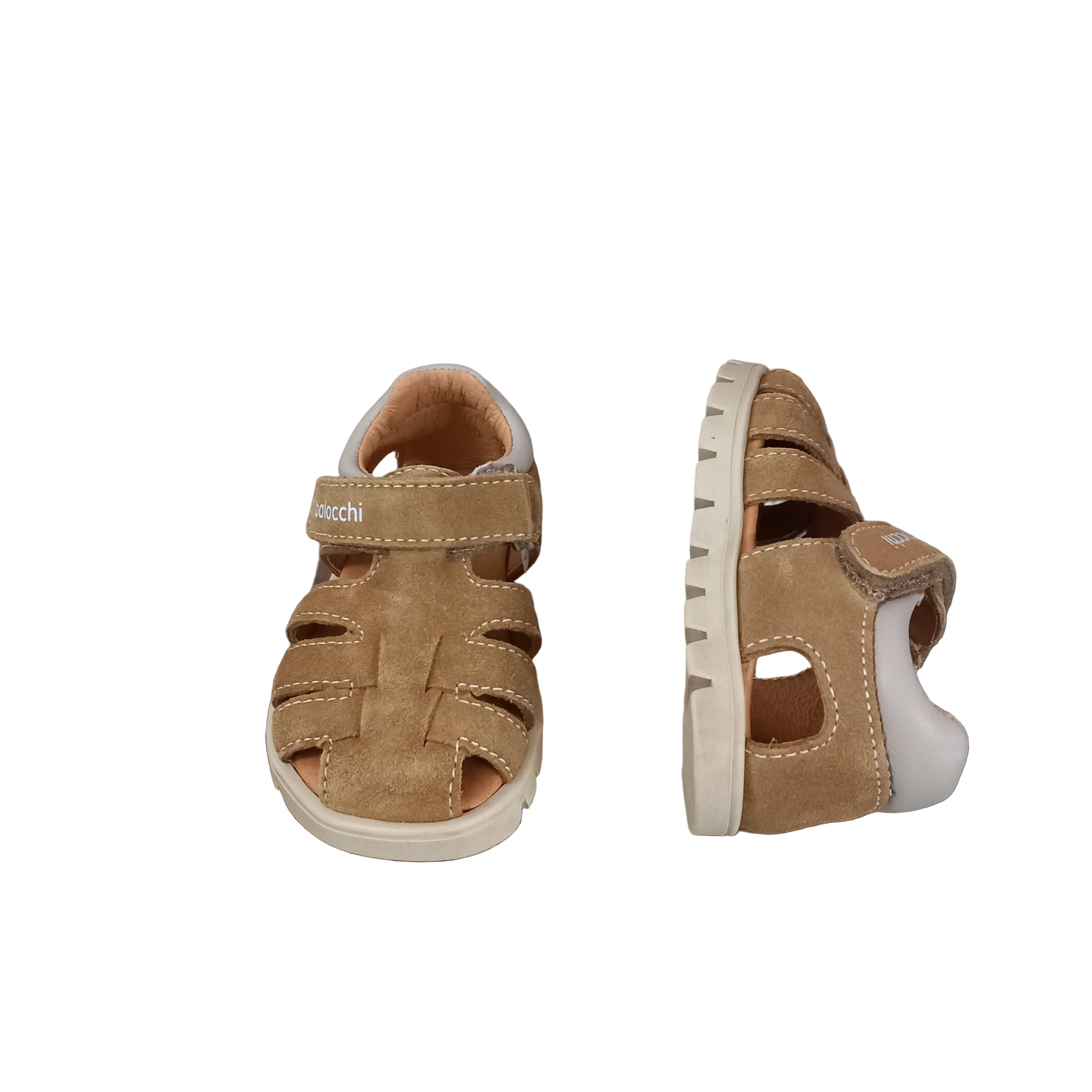 Dettaglio chiusura Velcro sandaletti Balocchi Ragnetti Primi Passi bambino