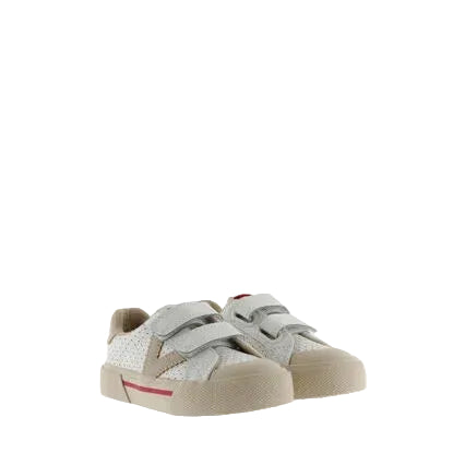 Sneaker Victoria Tribu Traforata bambino bianco beige