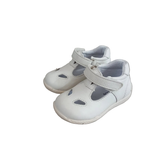 Balocchi Occhio Di Bue Over Velcro Bianco - Scarpe primi passi bambini