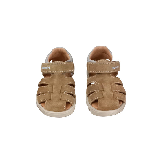 Sandaletti Balocchi Ragnetti Primi Passi bambino con chiusura in Velcro, vista frontale