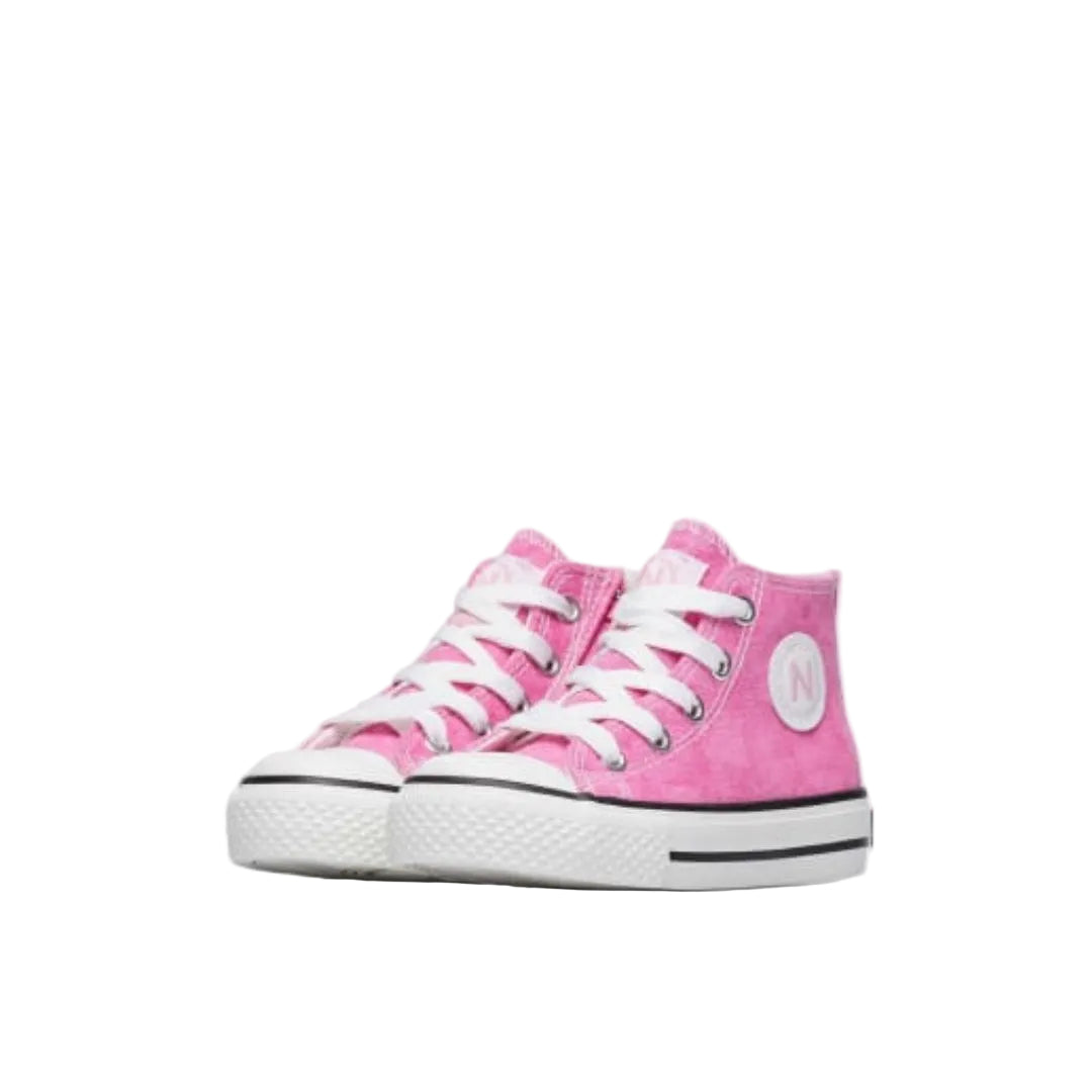 Naturino Ylfas sneaker alta in tela bambini – vista frontale