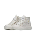 Sneaker alta Naturino Ylfas con pizzo bambina bianca