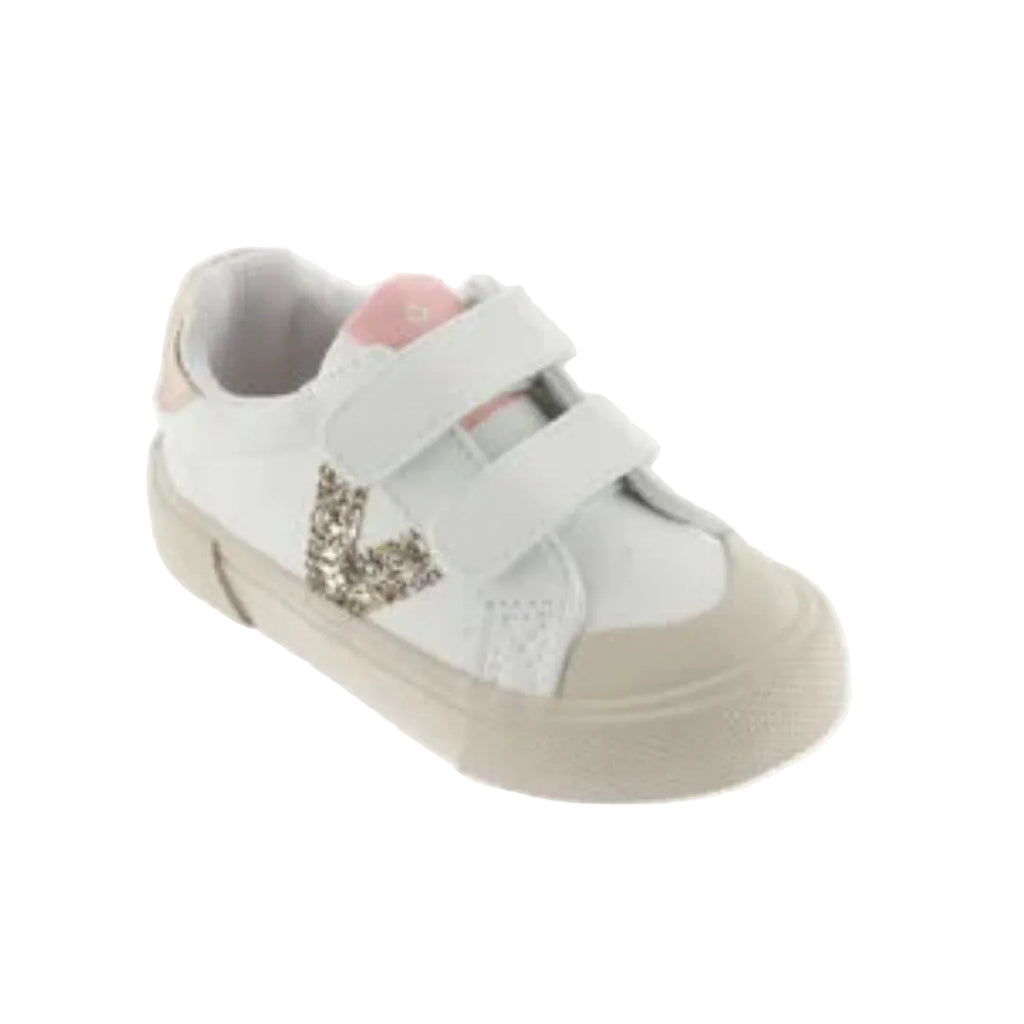 Sneaker Victoria Tribu bambina bianca dettaglio chiusura 