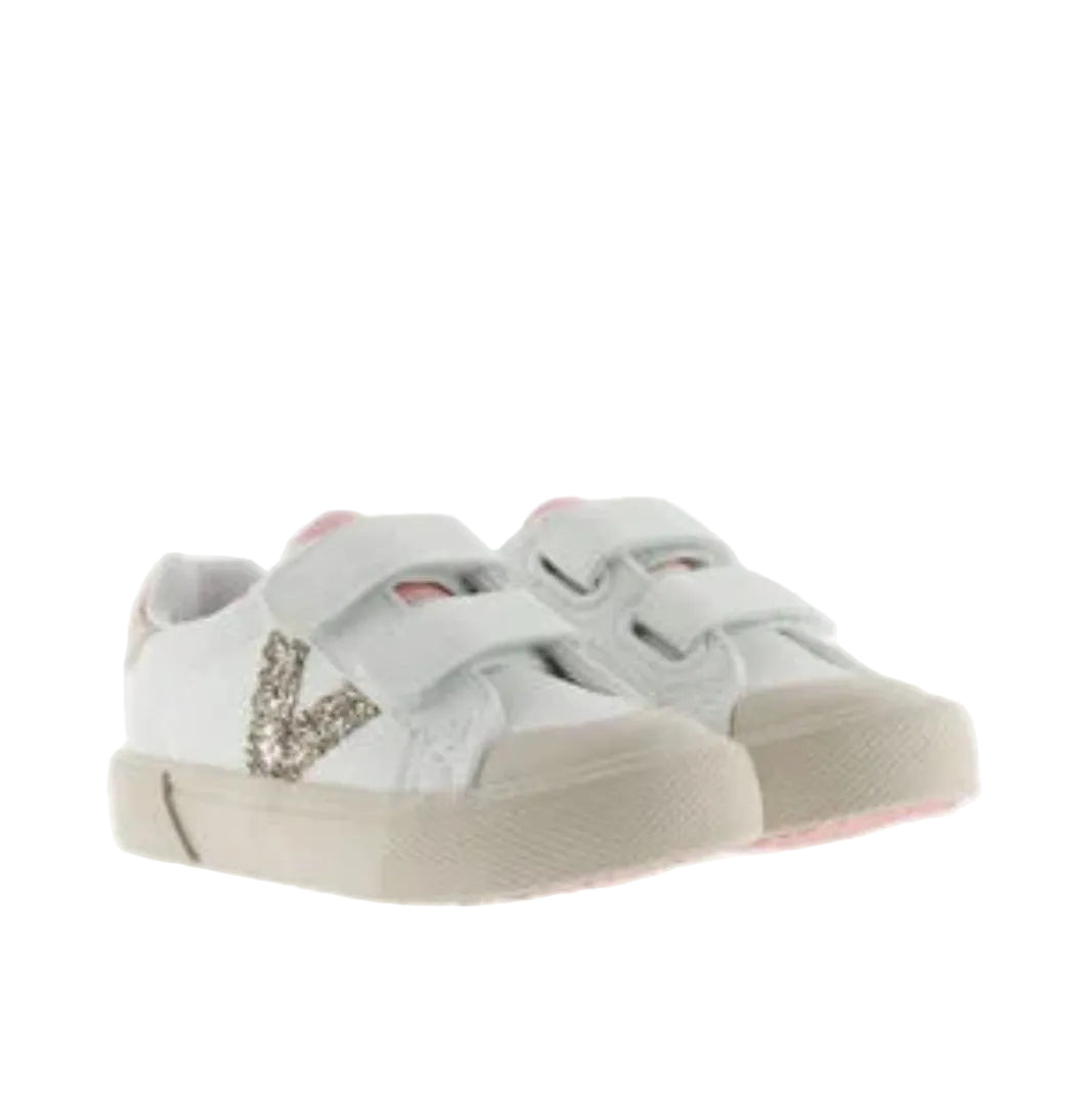 Sneaker Victoria Tribu bambina bianca con dettagli colorati