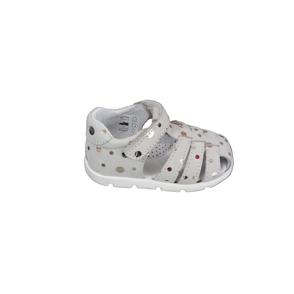 Sandali primi passi bambina Balocchi Ragnetti – dettaglio chiusura Velcro