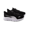 Sneaker Puma FlexFocus Modern bambino nera e bianca vista laterale