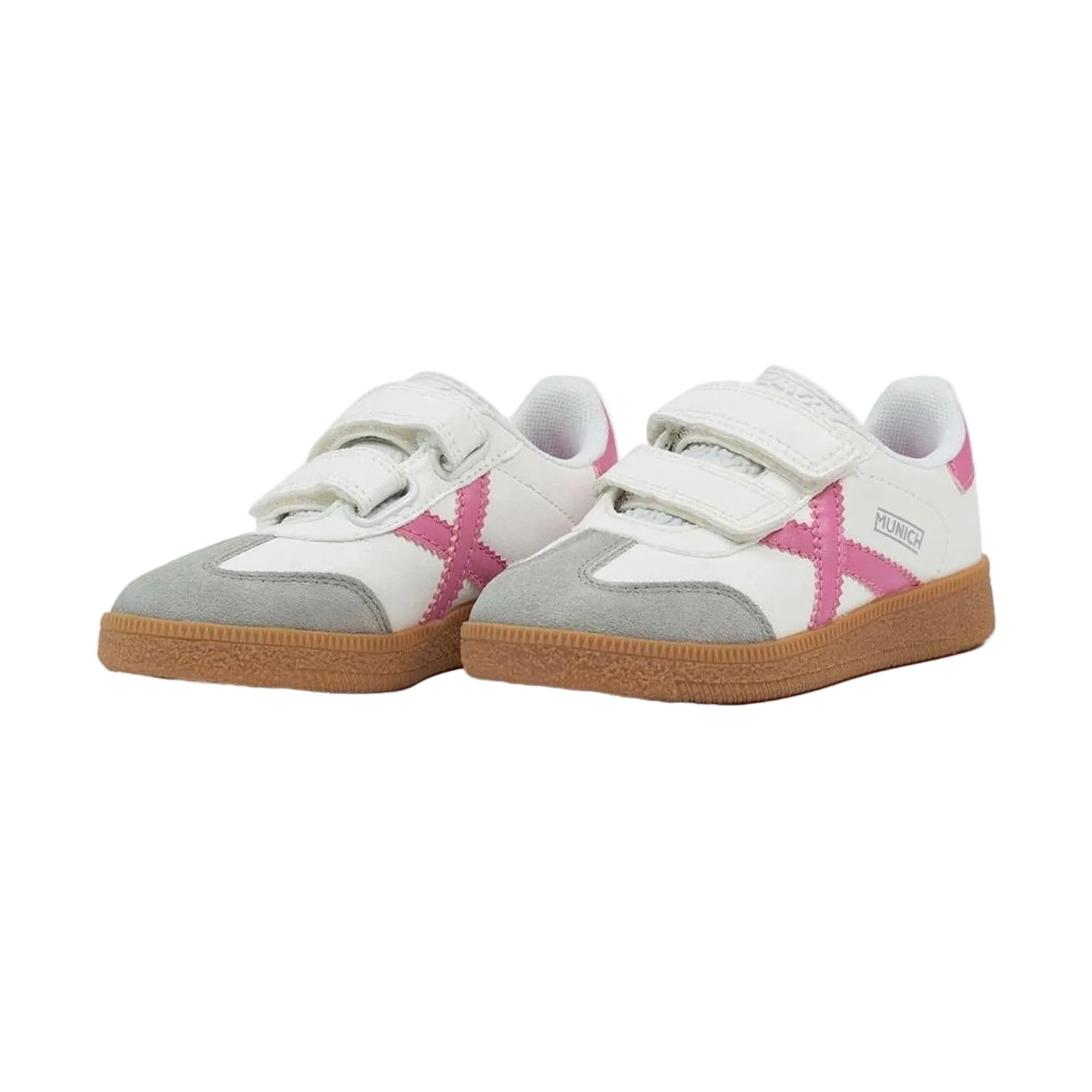 Sneakers Munich Mini Barru velcro bambina - vista laterale
