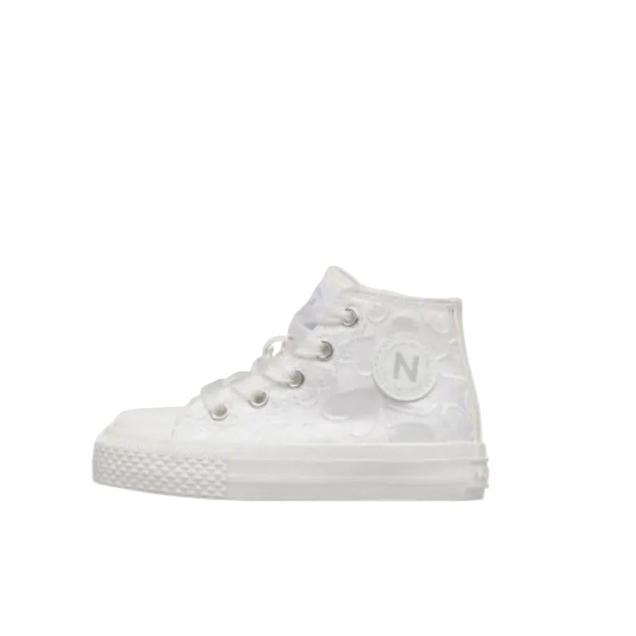 Vista laterale sneaker alta Naturino Ylfas bambina