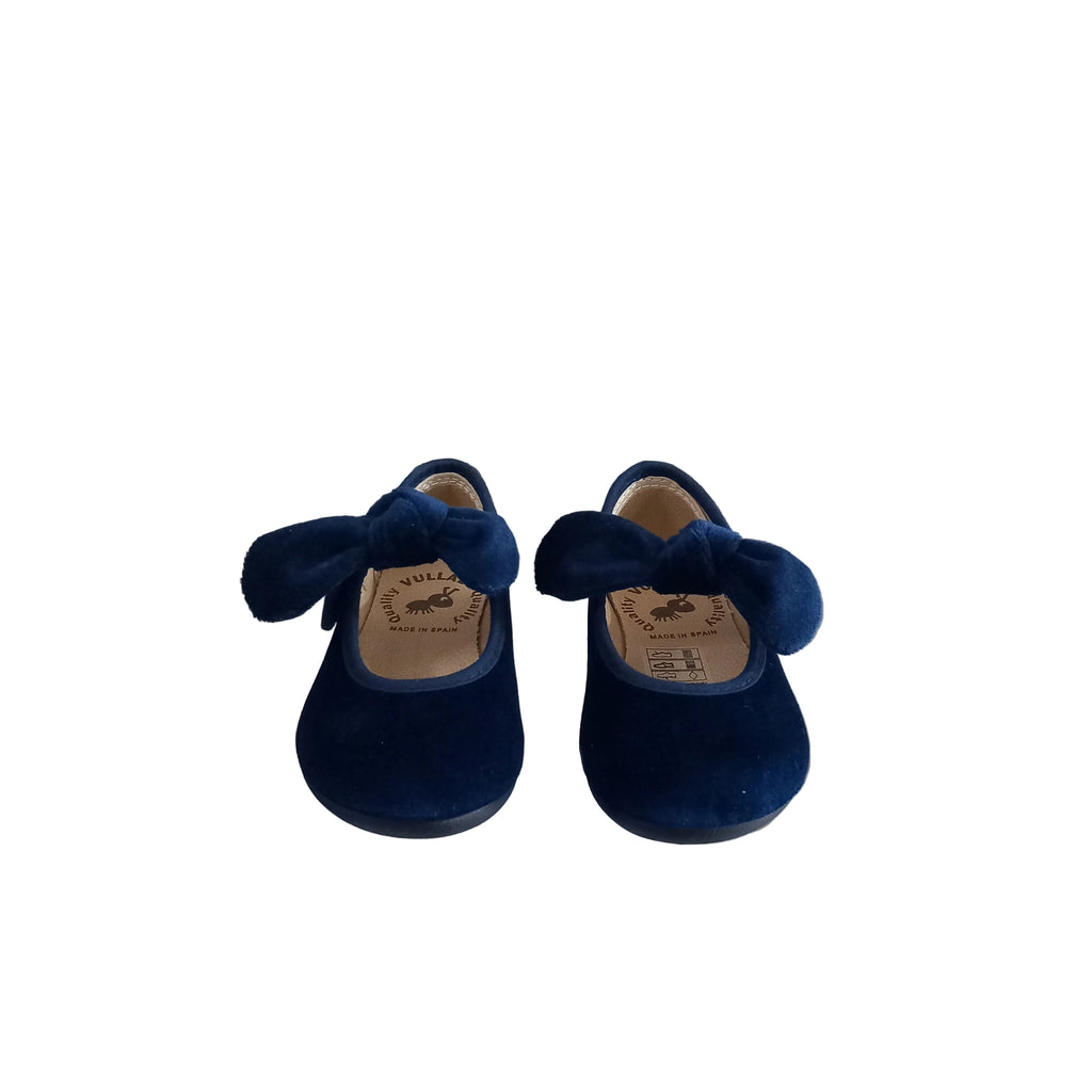 Ballerina bambina con fiocco removibile – Blue – vista frontale