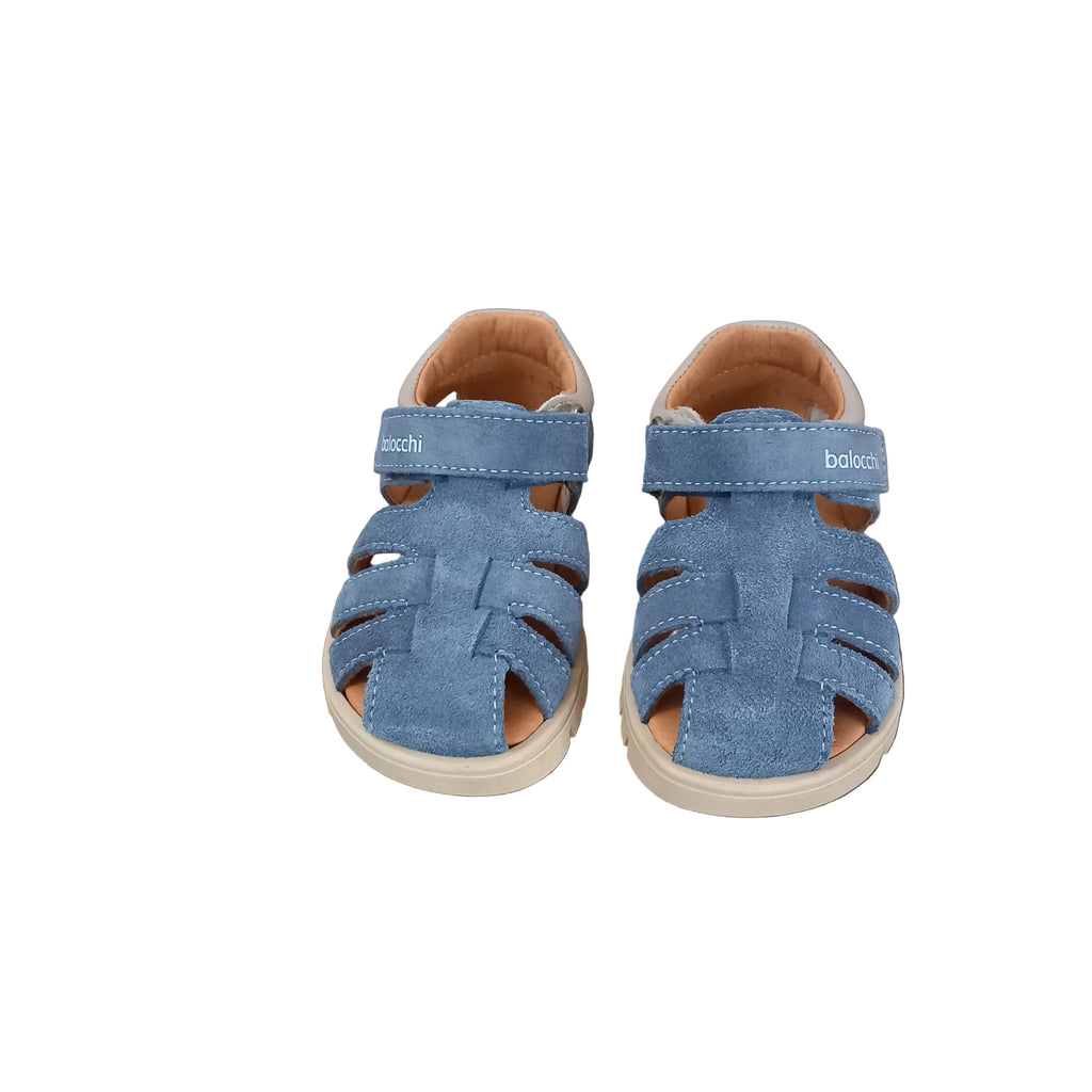 Sandaletti Balocchi Ragnetti Primi Passi bambino con chiusura in Velcro, vista frontale