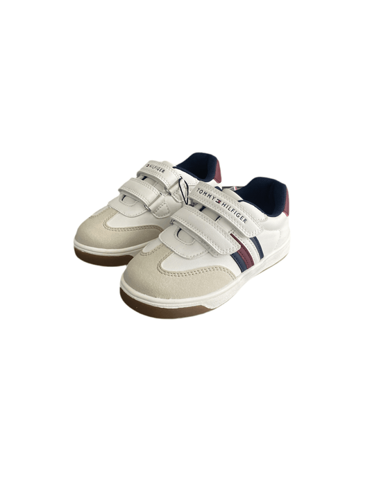 Tommy Hilfiger stripes low cut velcro sneaker - Ricco Junior Calzature